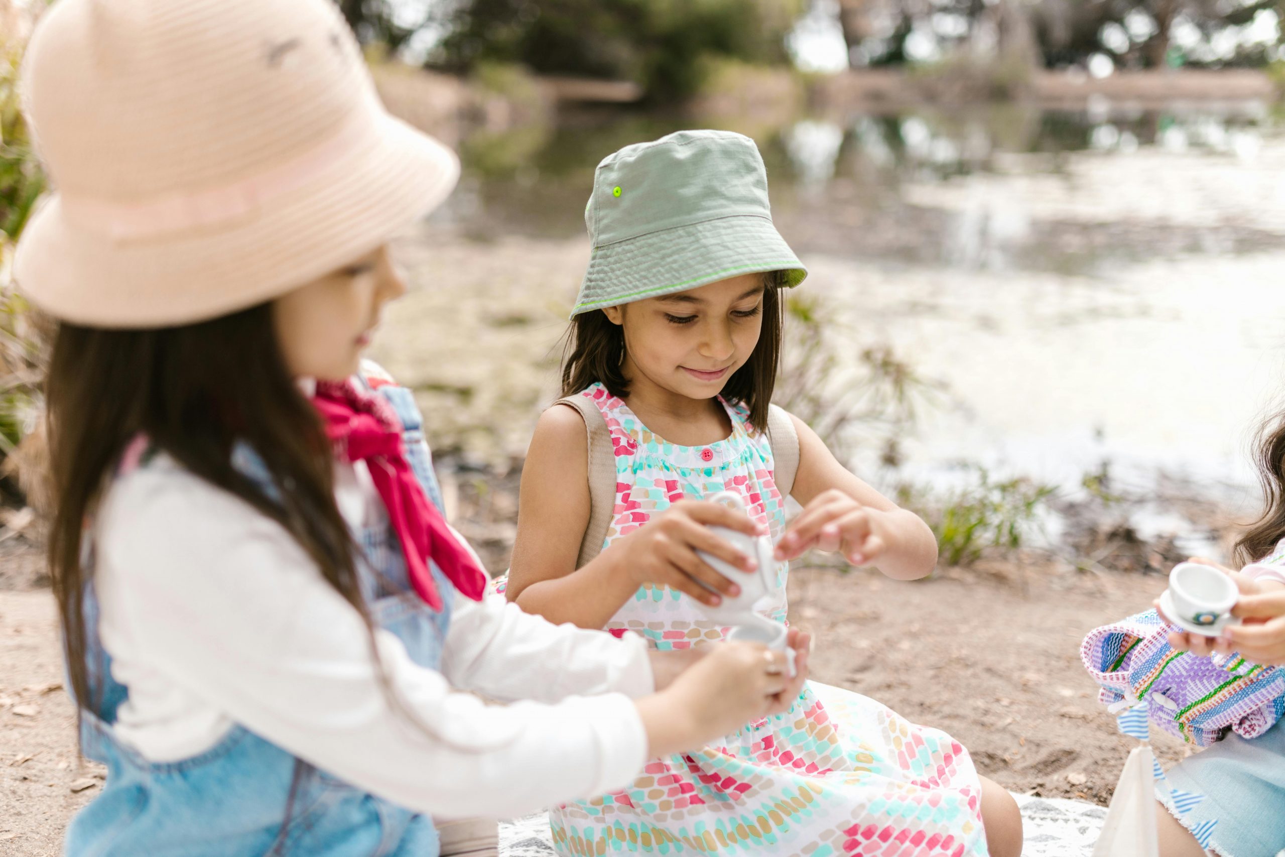 pexels-rdne-8082815 Two girls dressed up outside for a tea party